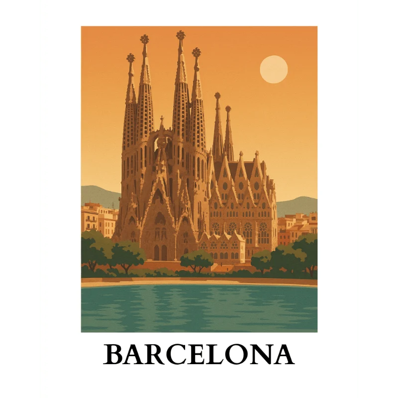 Reiseposter - Barcelona