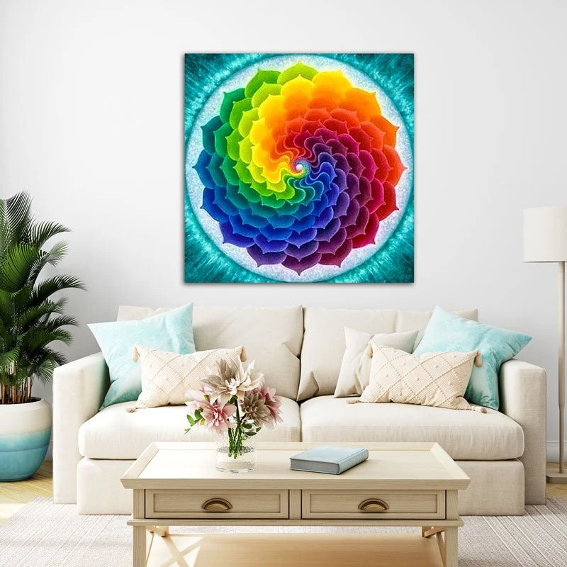 5D Diamond Painting – Regenbogen Mandala