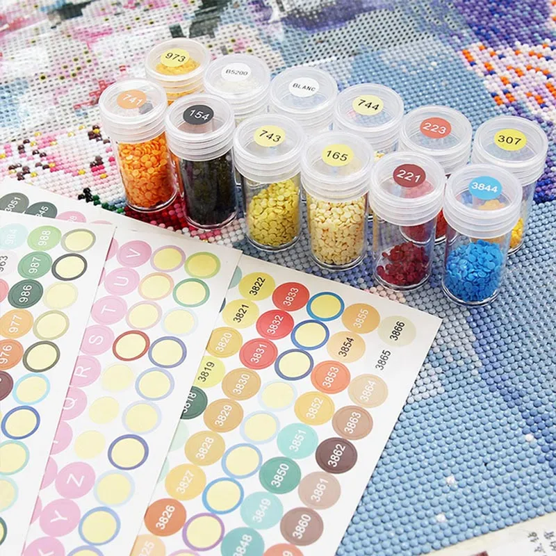 Diamond Painting 572 Runde DMC Etiketten