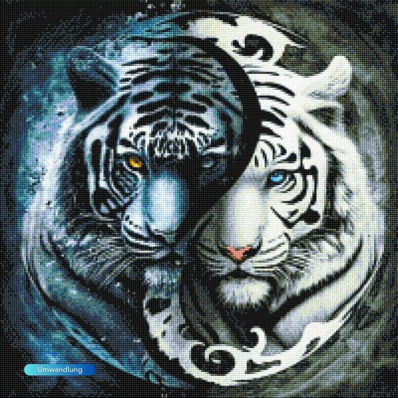 Diamond Painting - Tiger "Ying und Yang"