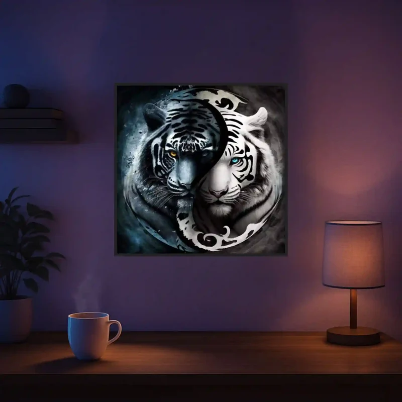 Diamond Painting - Tiger "Ying und Yang"