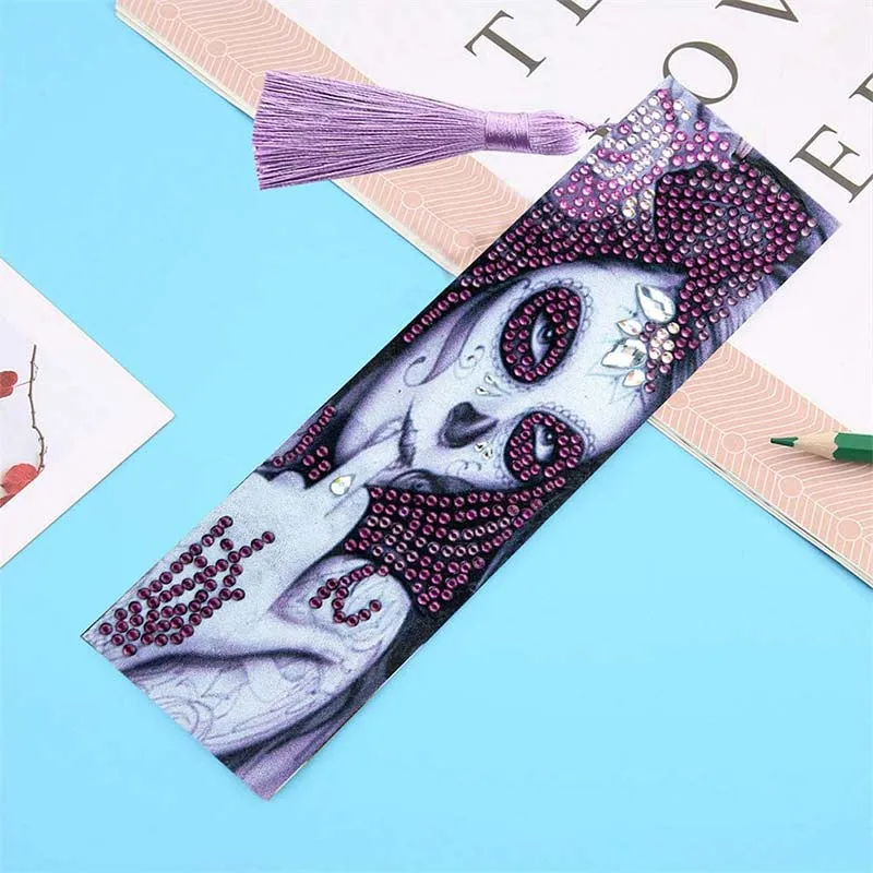 Diamond Painting Lesezeichen La Catrina