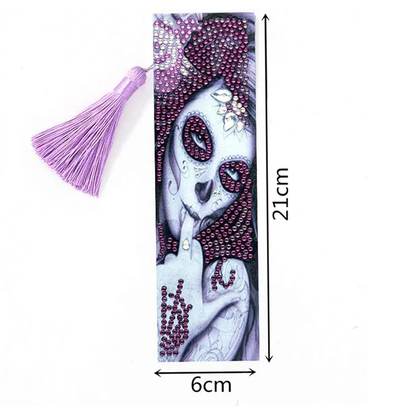 Diamond Painting Lesezeichen La Catrina