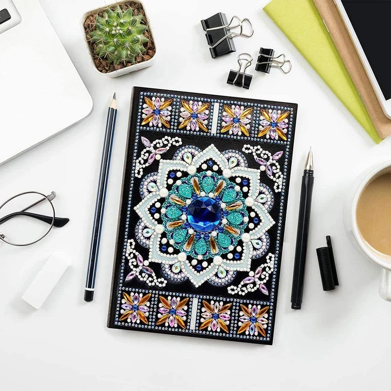 Diamond Painting Notizbuch Blauer Diamant