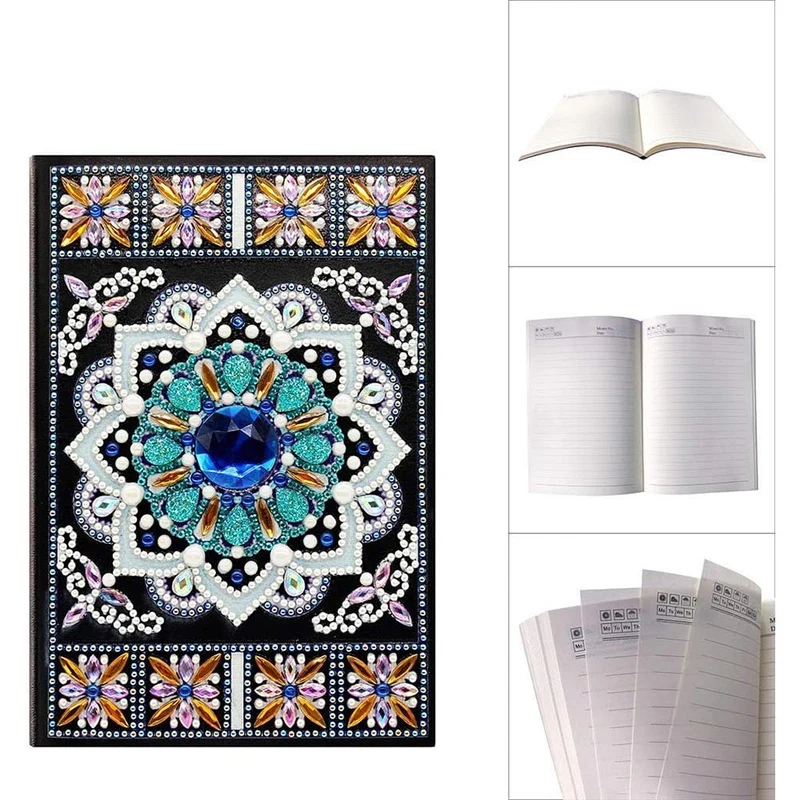Diamond Painting Notizbuch Blauer Diamant