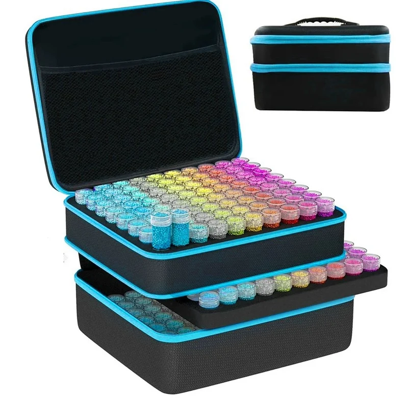 Diamond Painting XXL Aufbewahrungs-Koffer | 240 Döschen