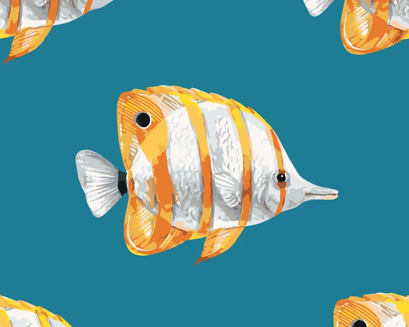 Diamond painting - EXOTISCHE FISCHE