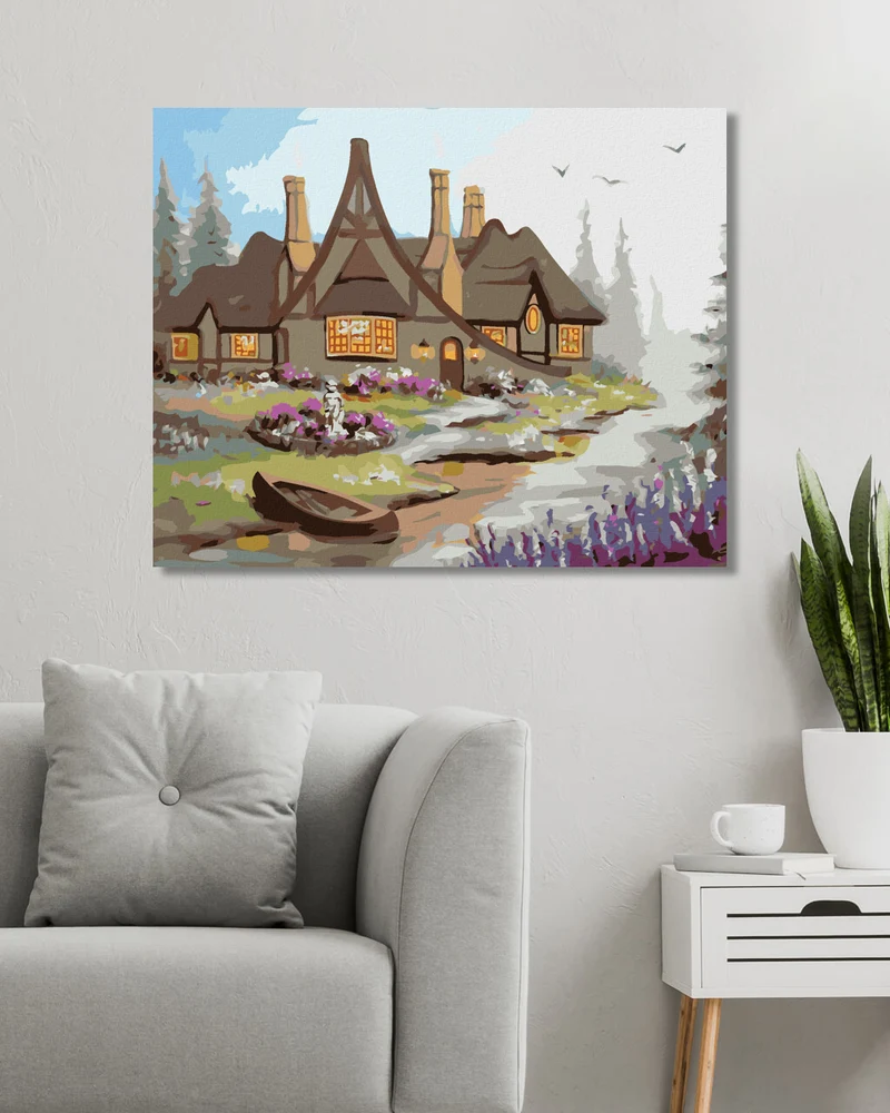 Diamond painting - HAUS AM FLUSS (D. RUSTY RUST)