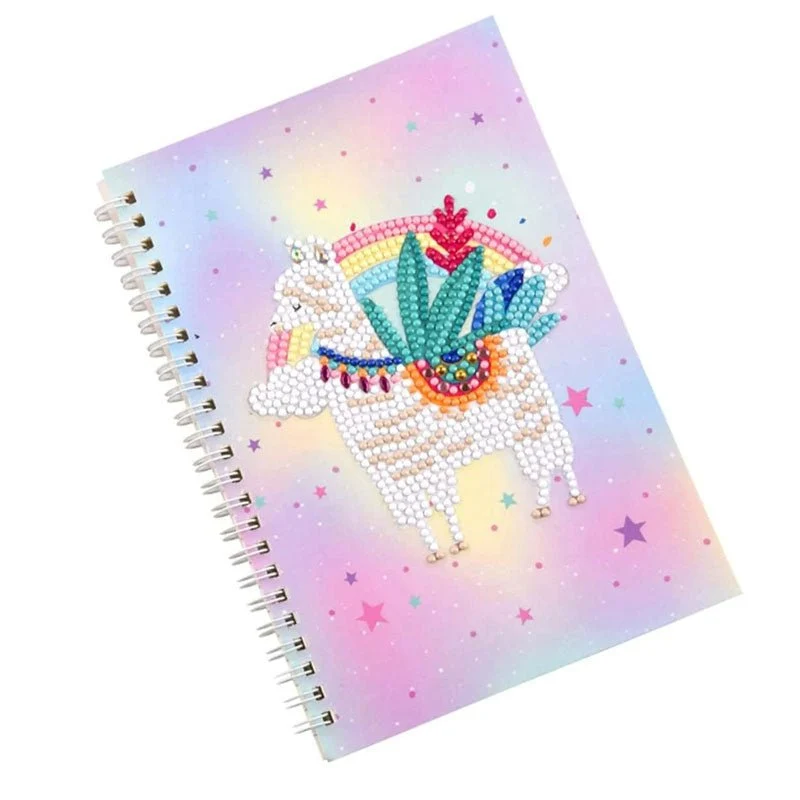 Diamond Painting Notizbuch Lama