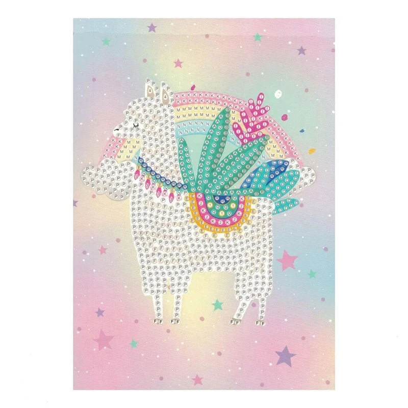 Diamond Painting Notizbuch Lama