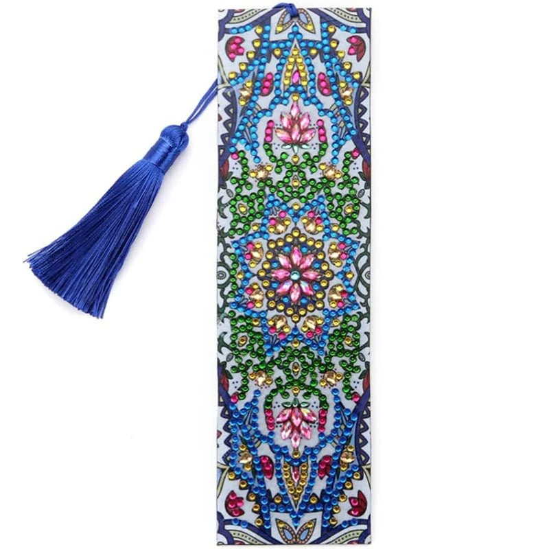Diamond Painting Lesezeichen Mandala Blume
