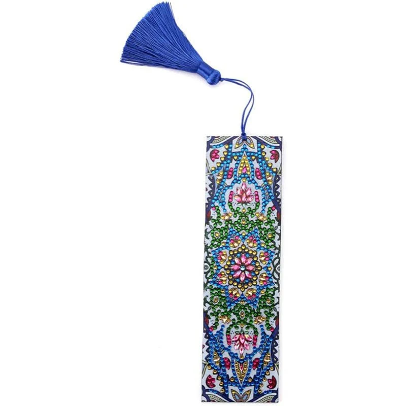 Diamond Painting Lesezeichen Mandala Blume