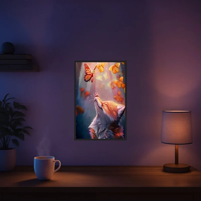 Diamond Painting - Süßer Fuchs im Laubwald