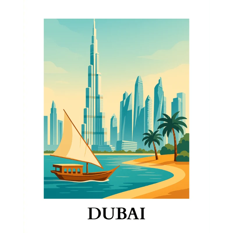 Reiseposter - Dubai