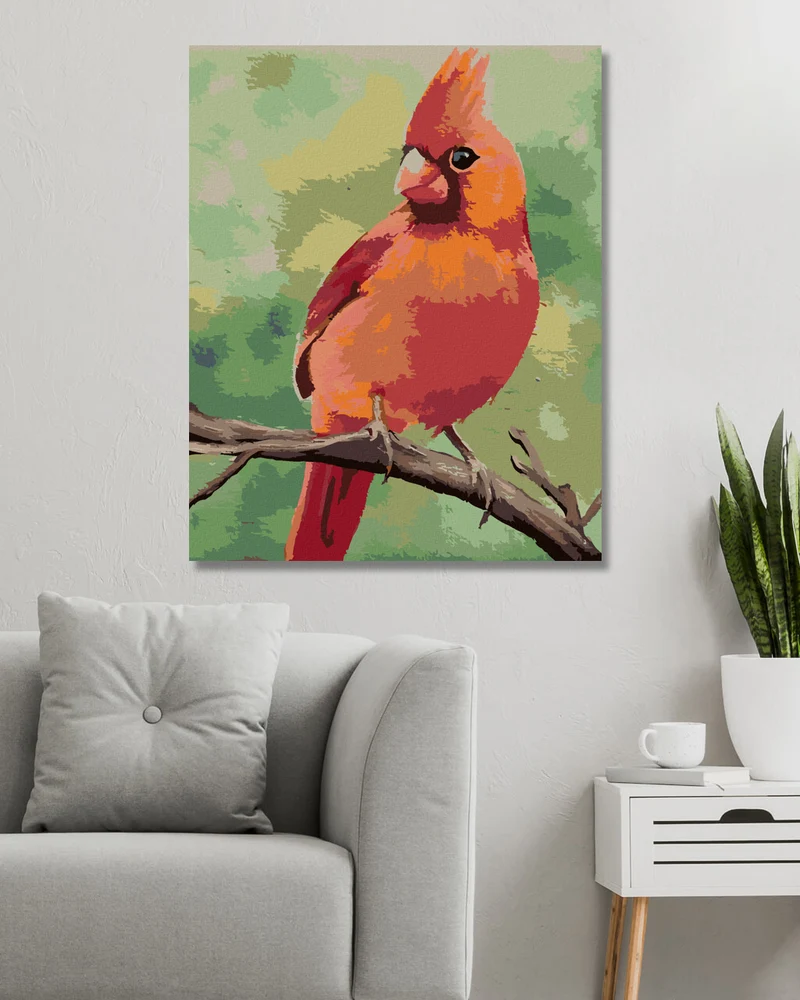 Diamond painting - ROTER VÖGELCHEN 2 (MYROSLAVA VOLOSCHUK)