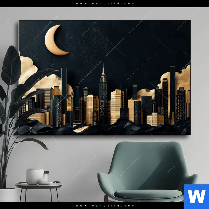 Wechselmotiv | Golden City Dreams | Querformat