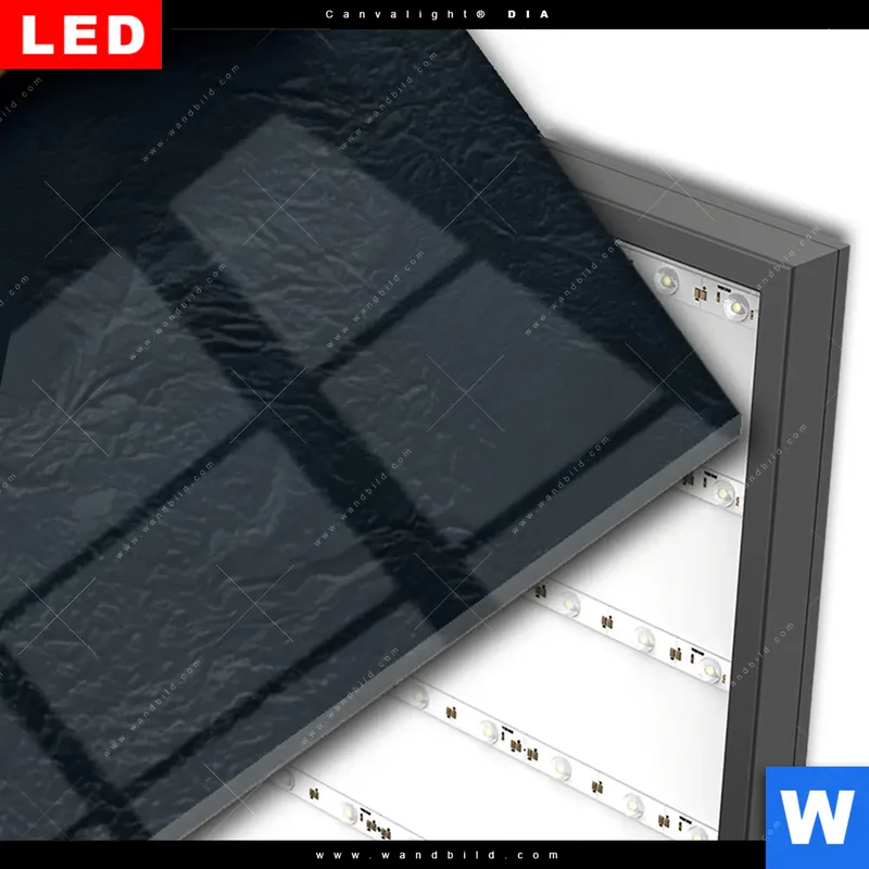 Wechselmotiv Acrylglas Canvalight® DIA | Golden City Dreams | Schmal