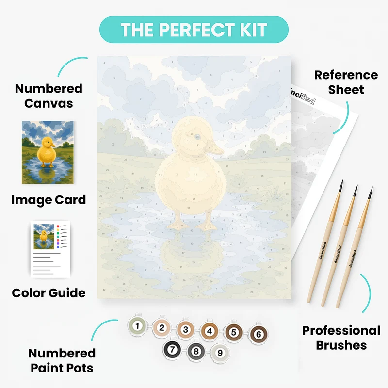 Puddle Duckling - Paint by Numbers Kit