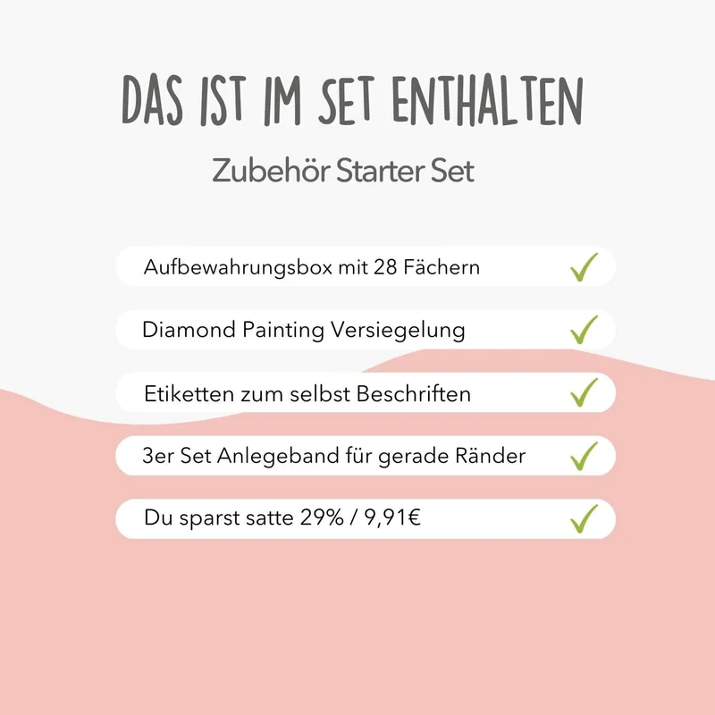 Zubehör Starter Set | Für Diamond Painting