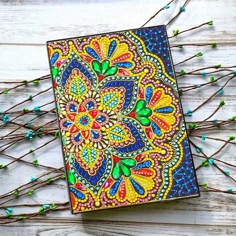 Diamond Painting Notizbuch Blume