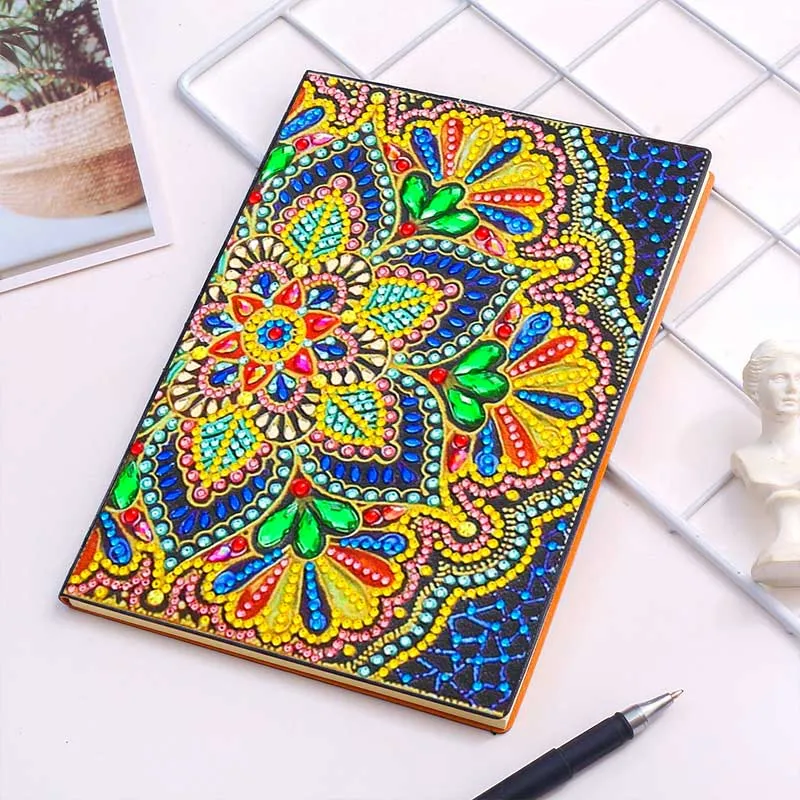 Diamond Painting Notizbuch Blume