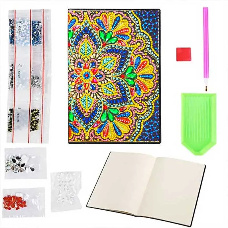 Diamond Painting Notizbuch Blume