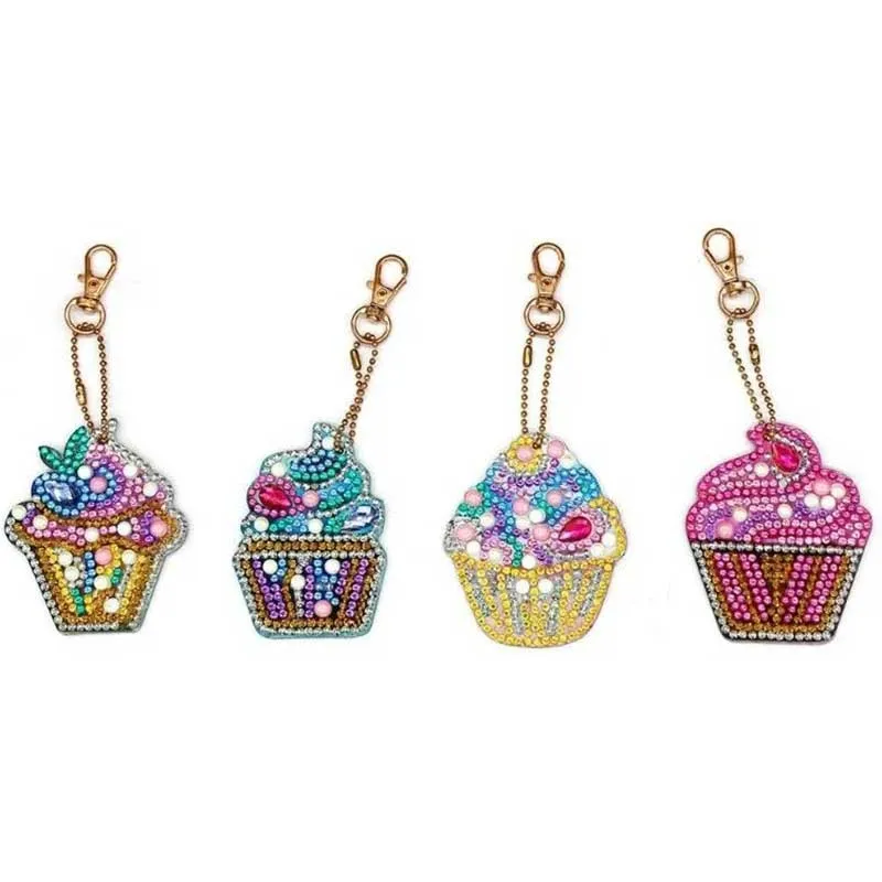 Diamond Painting Anhänger Muffin 4st Set
