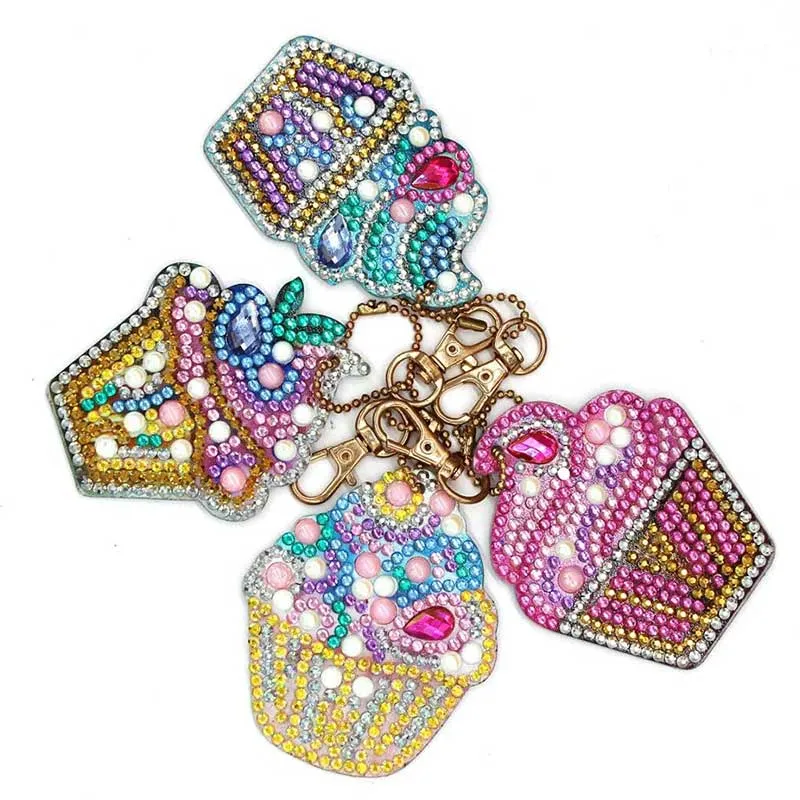 Diamond Painting Anhänger Muffin 4st Set