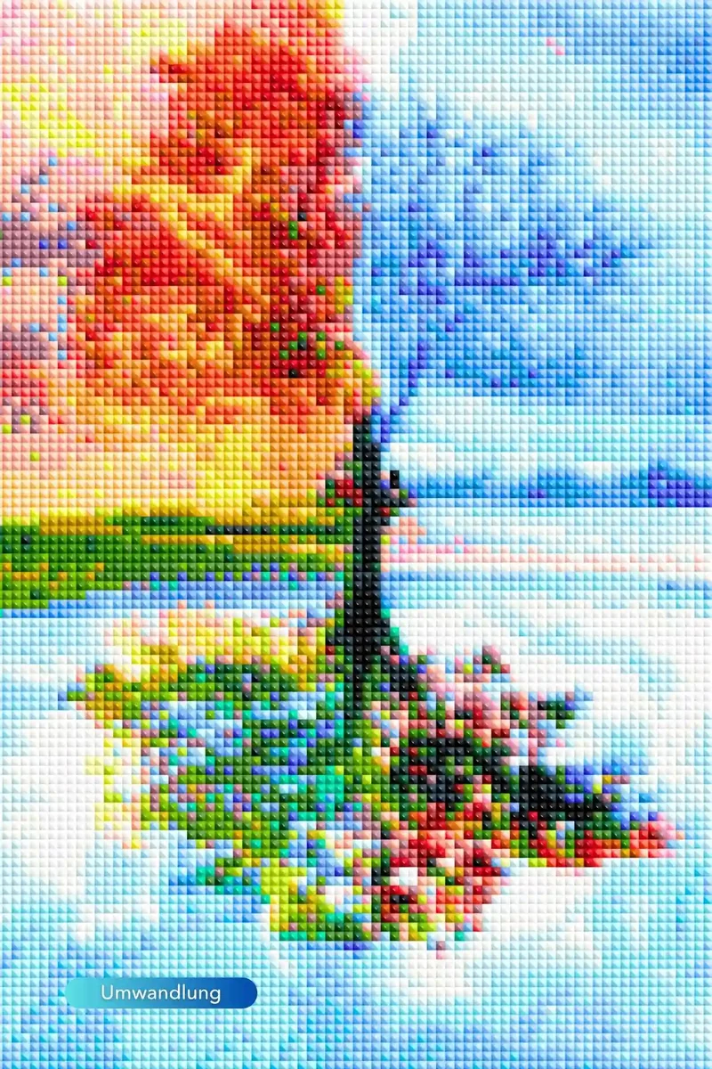 Diamond Painting - Baum der 4 Jahreszeiten MINI