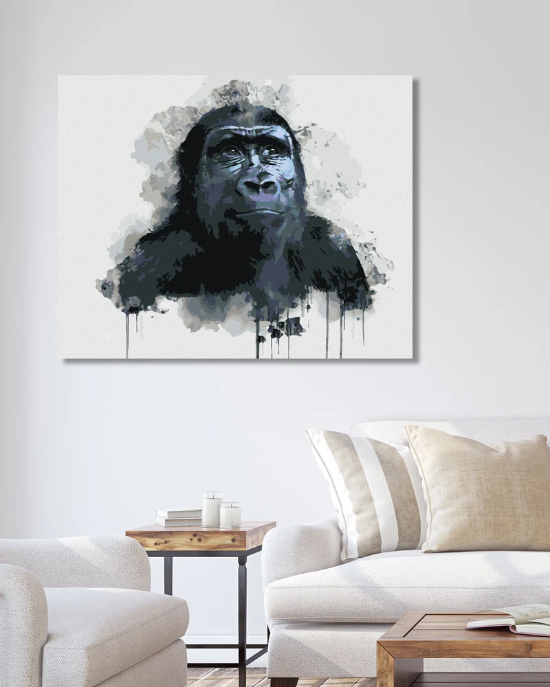 Diamond painting - SCHWARZER GORILLA