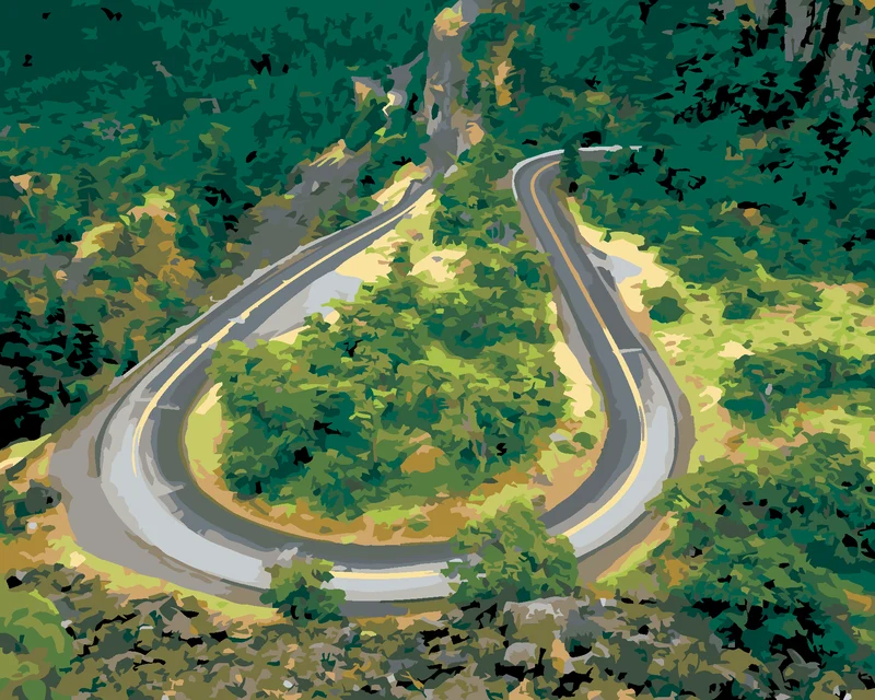 Diamond painting - WEG IN DER NATUR (DENNIS FRATES)