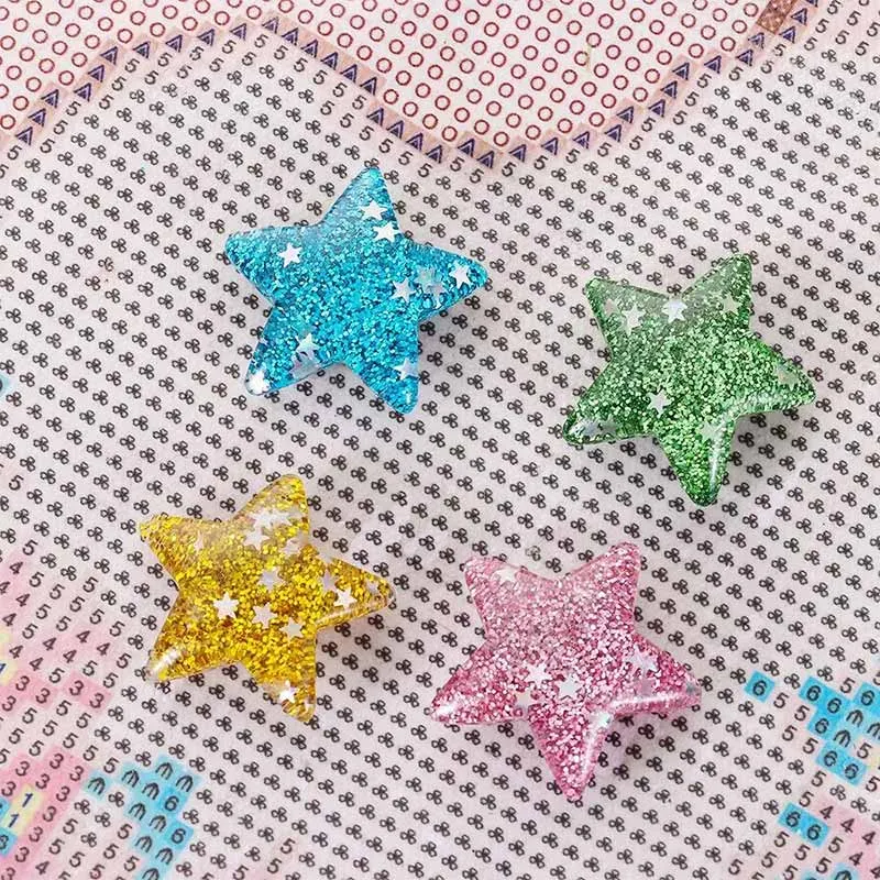 Diamond Painting Cover Minder / Folienhalter Glitzersterne 8 Farben Zubehör