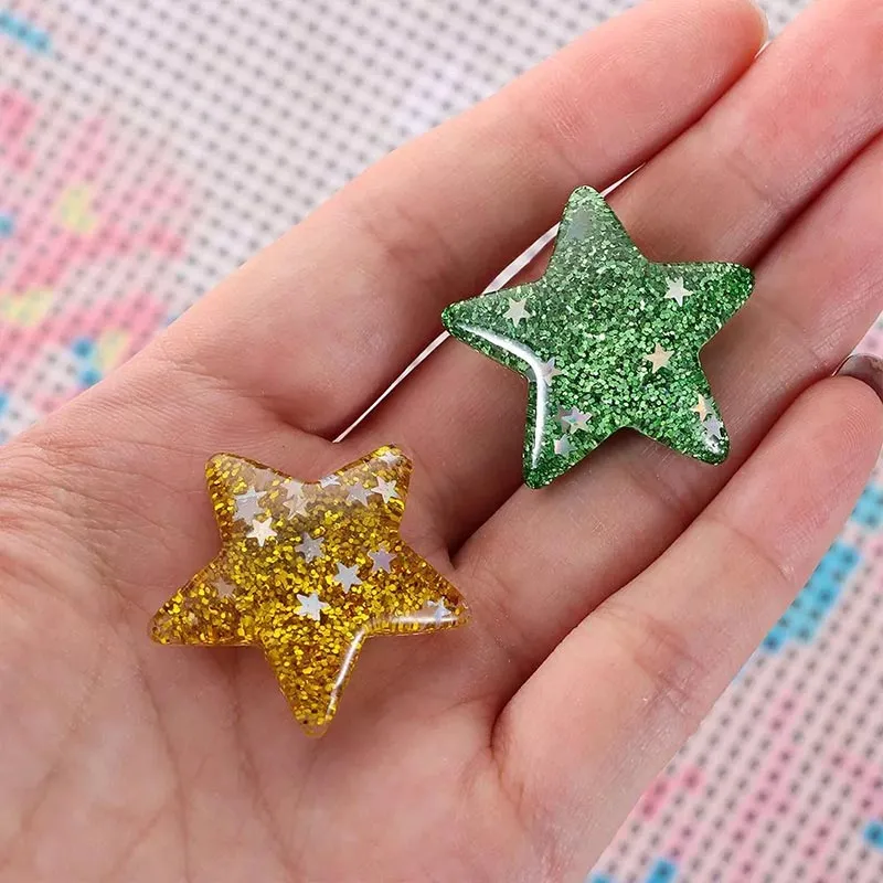 Diamond Painting Cover Minder / Folienhalter Glitzersterne 8 Farben Zubehör