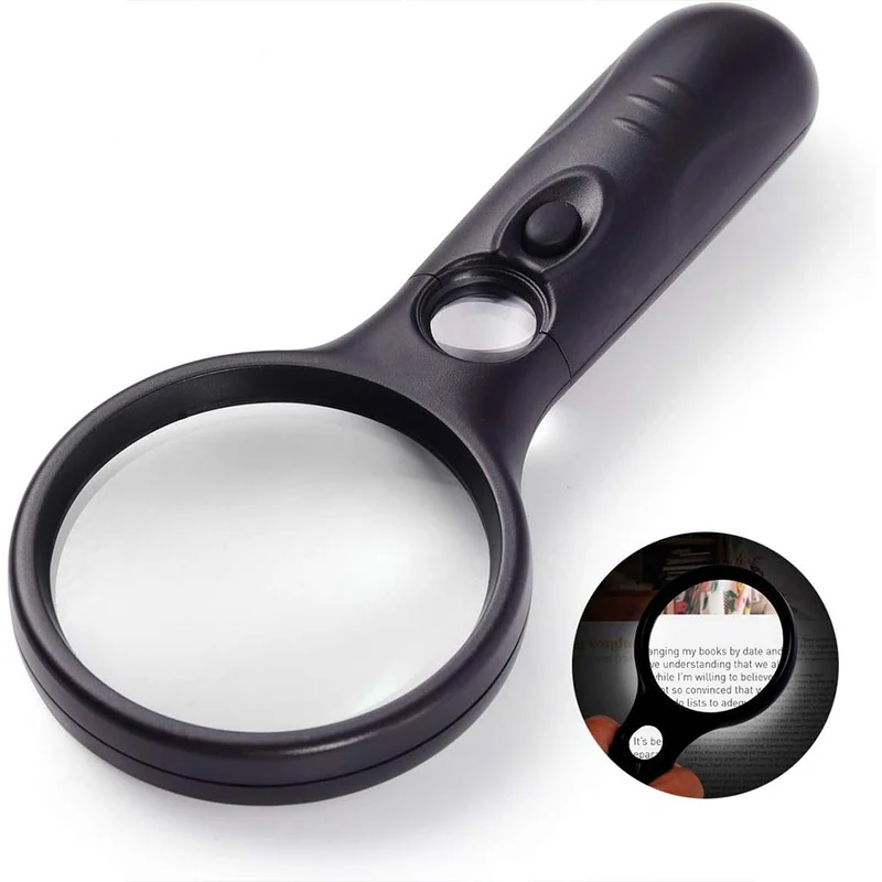 Unique-Diamond LED Lupe mit 10 / 20-facher Vergrößerung Zubehör