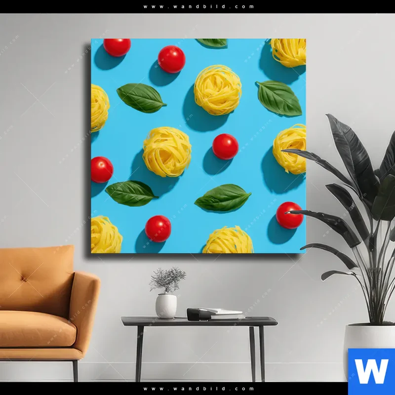 Leinwandbild | Bella Pasta Pop | Quadrat