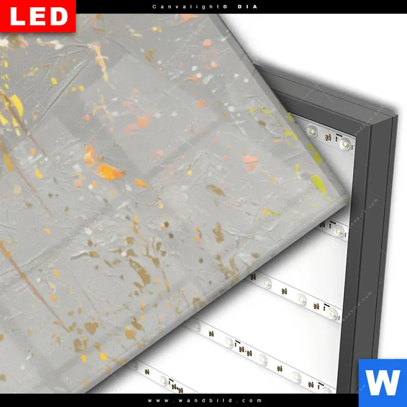 Wechselmotiv Acrylglas Canvalight® DIA | Frau mit floraler Krone | Panorama
