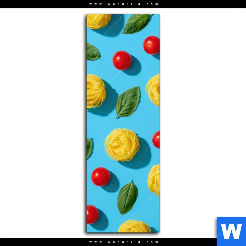 Alu-Dibond Bild | Bella Pasta Pop | Schmal