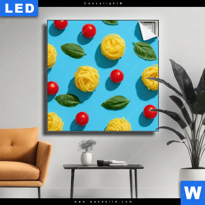 Canvalight® Leuchtbild | Bella Pasta Pop | Quadrat