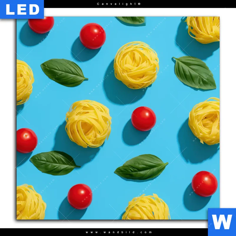 Canvalight® Leuchtbild | Bella Pasta Pop | Quadrat