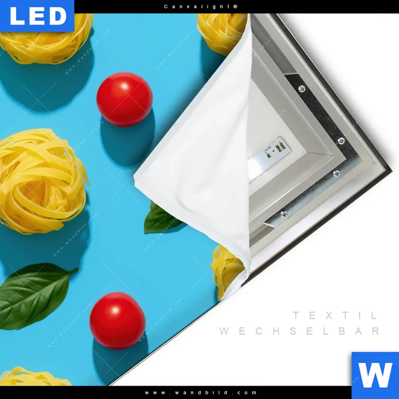 Canvalight® Leuchtbild | Bella Pasta Pop | Quadrat