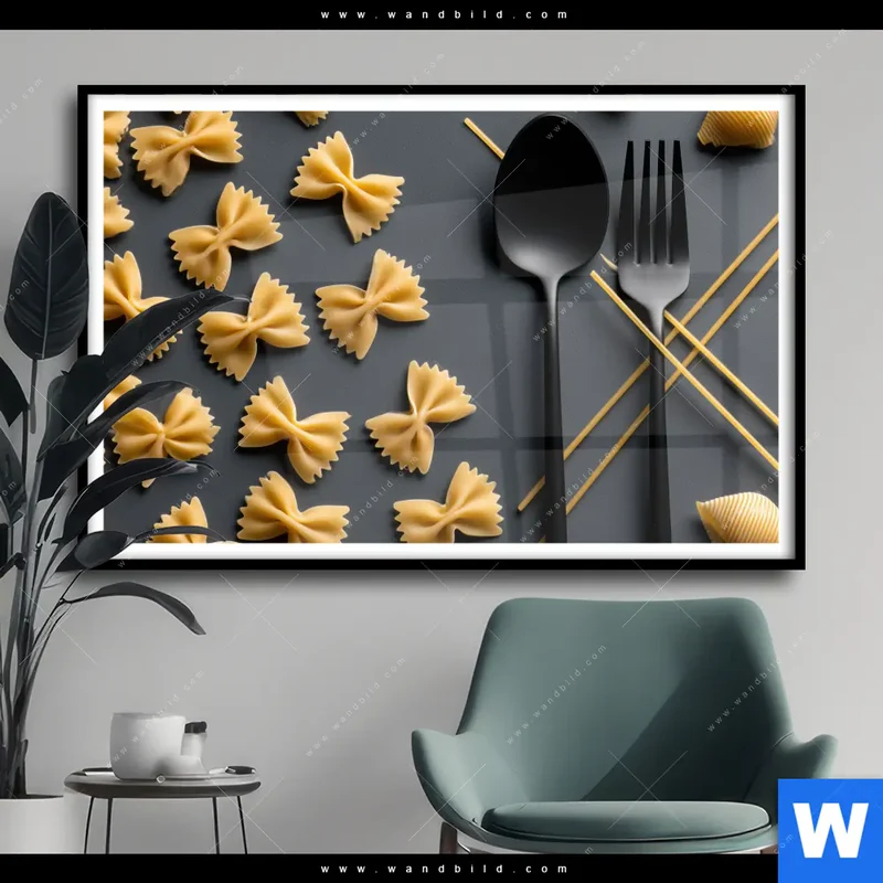 Poster | Pasta – Stilvoll serviert | Querformat