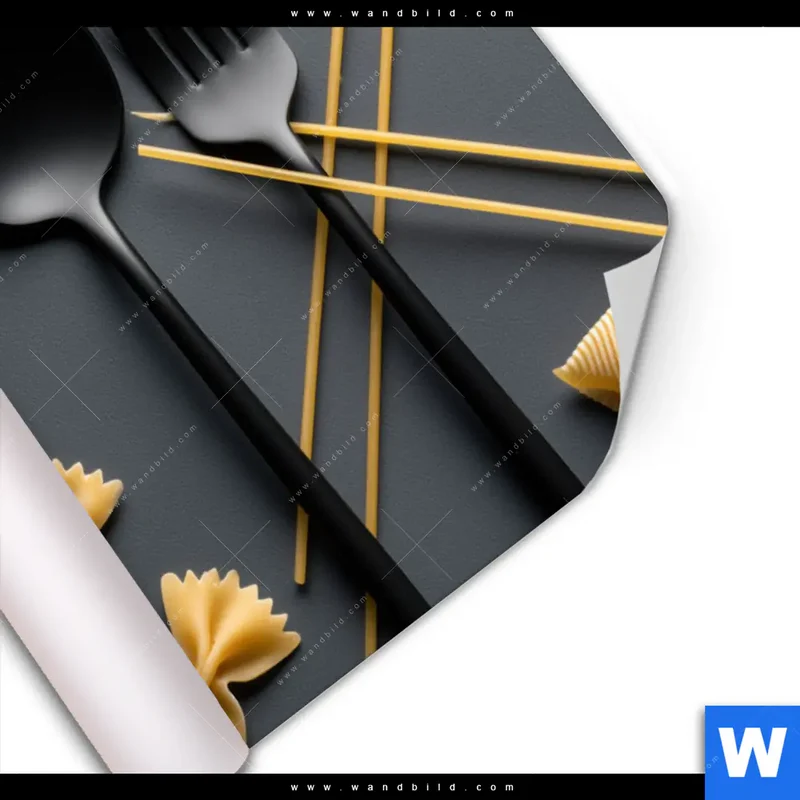 Poster | Pasta – Stilvoll serviert | Querformat