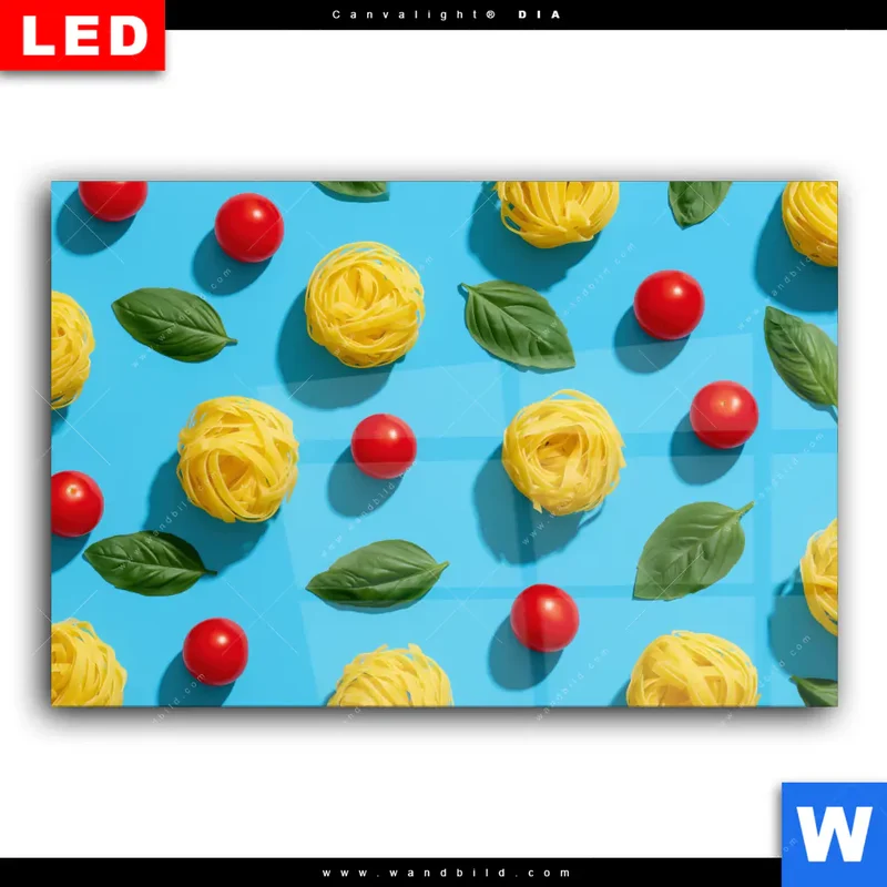 Wechselmotiv Acrylglas Canvalight® DIA | Bella Pasta Pop | Querformat