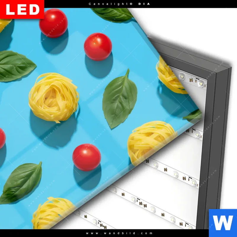 Wechselmotiv Acrylglas Canvalight® DIA | Bella Pasta Pop | Querformat