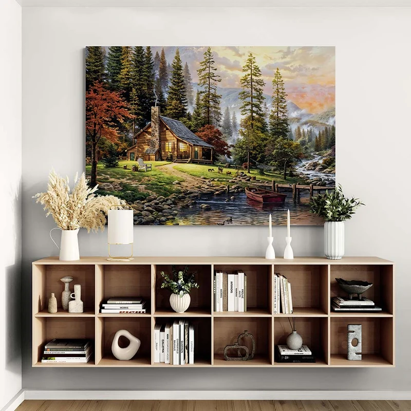 5D Diamond Painting – Waldhütte