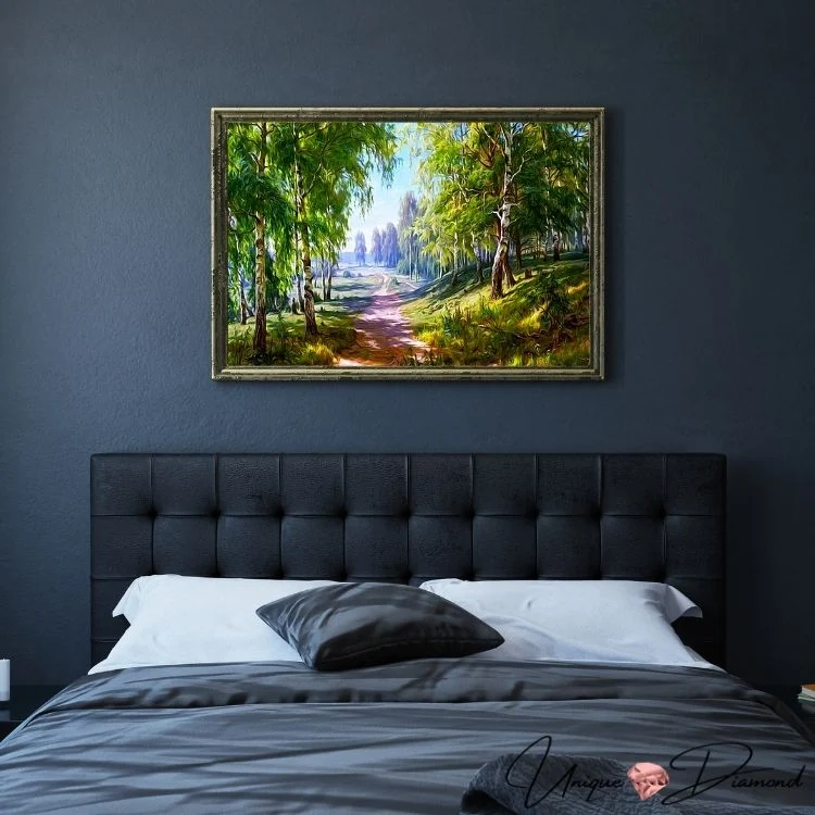 5D Diamond Painting – Birkenwald