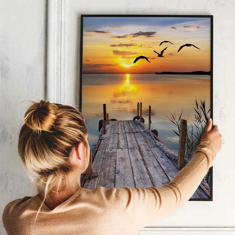 5D Diamond Painting – Sonnenuntergang Seeblick