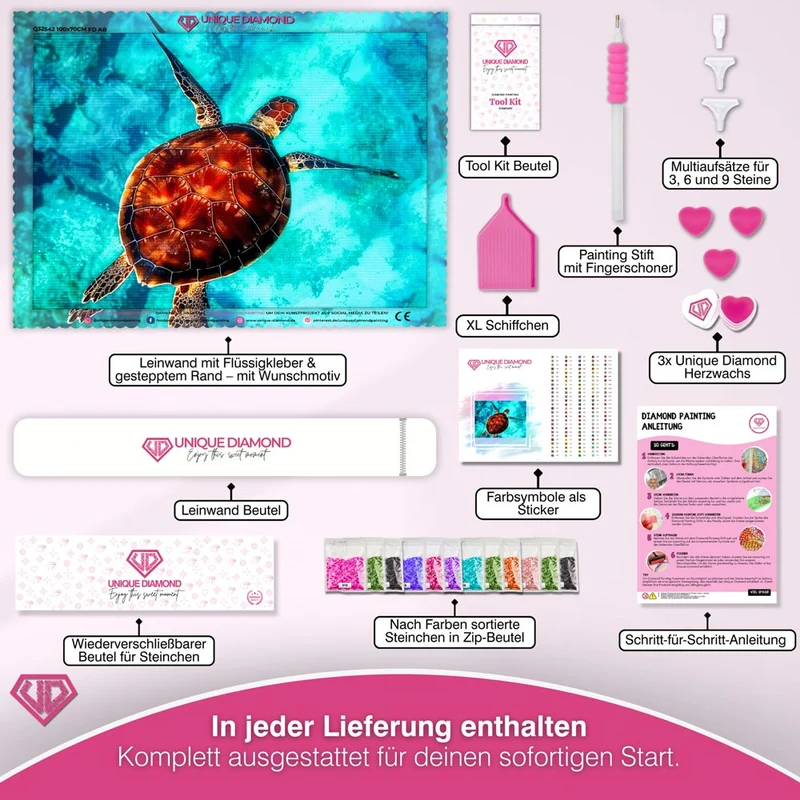 5D Diamond Painting – Ozean Schildkröte