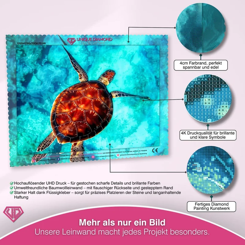5D Diamond Painting – Ozean Schildkröte