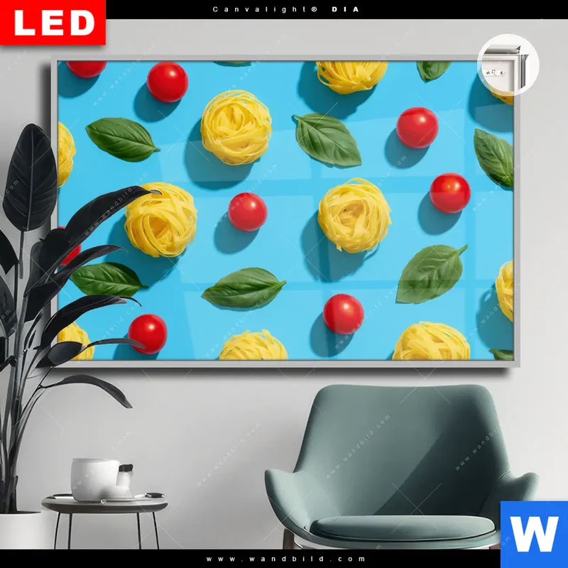 Leuchtbild Acrylglas Canvalight® DIA | Bella Pasta Pop | Querformat